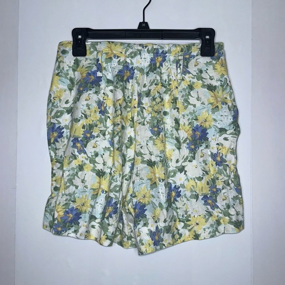 Abercrombie & fitch high waisted floral linen blend shorts size small - Picture 4 of 4